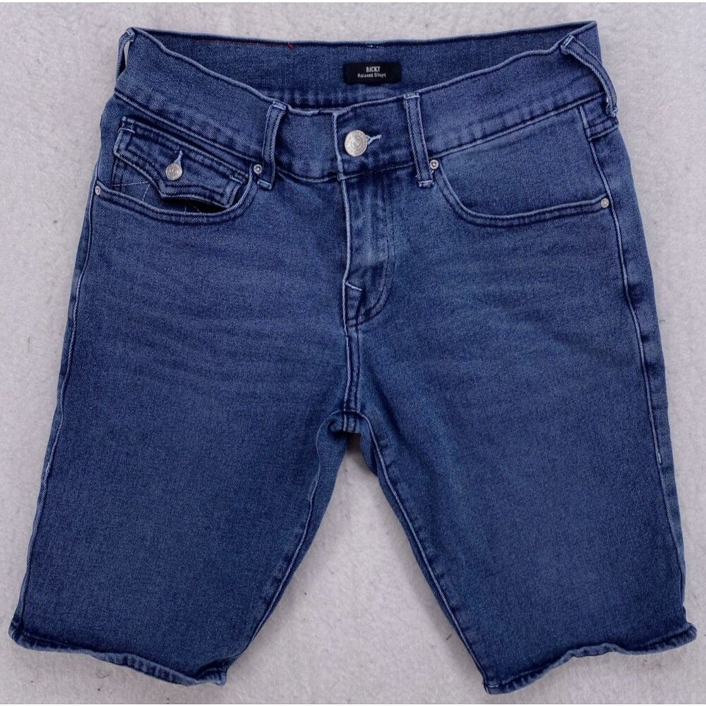 True Religion Ricky Relaxed Straight Shorts Men’s 30 Blue Denim